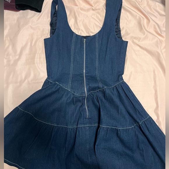 FORE Denim Mini Dress, Size M - Picture 4 of 6